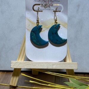 Handcrafted Blue Moon Earrings